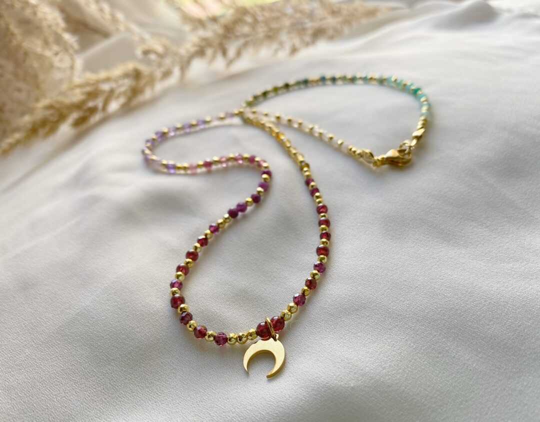 Naszyjnik Rainbow z Kamieni Naturalnych - Kolorowa biżuteria dla wyjątkowych stylizacji