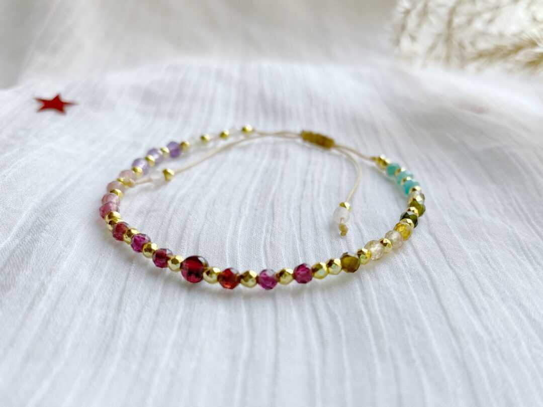 Bransoletka Rainbow z Kamieni Naturalnych - Kolorowa biżuteria dla wyjątkowych stylizacji