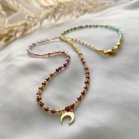 Naszyjnik Rainbow z Kamieni Naturalnych - Kolorowa biżuteria dla wyjątkowych stylizacji