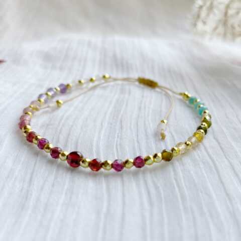 Bransoletka Rainbow z Kamieni Naturalnych - Kolorowa biżuteria dla wyjątkowych stylizacji